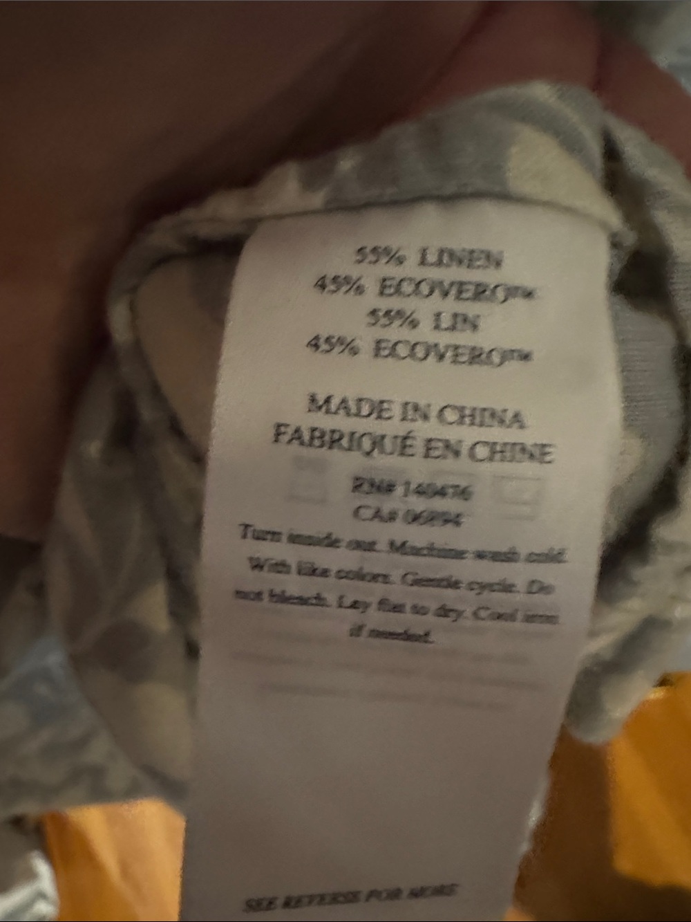Faherty Linen Blend Floral Tunic Dress - Picture 3 of 4